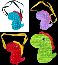 HKM-166739 Unicorn Pop It Silicone Kids School Bag Fidget Toy - Stylish & Fun for Girls