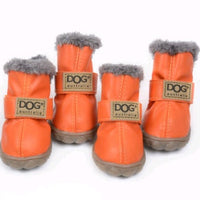 HKM-166803 Warm Waterproof Dog Boots for Autumn and Winter - Non-Slip and Wear-Resistant