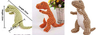 HKM-166867 Plush Dinosaur Pet Toy for Dogs – Green, Brown, and Orange Options