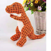 HKM-166867 Plush Dinosaur Pet Toy for Dogs – Green, Brown, and Orange Options