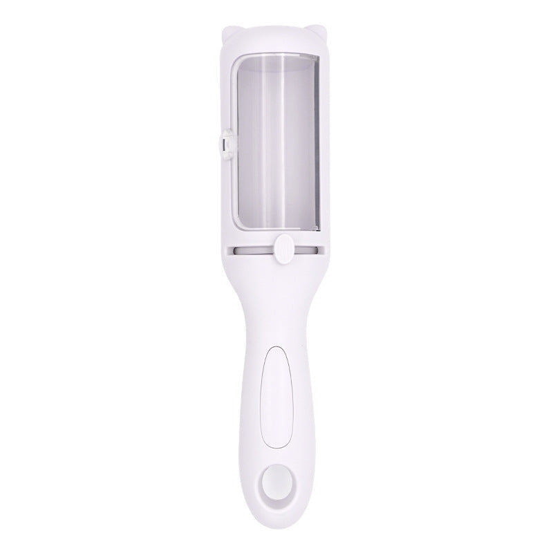 HKM-166867 Two-in-One Pet Comb and Hair Removal Roller for Dogs, ABS Material, White and Green