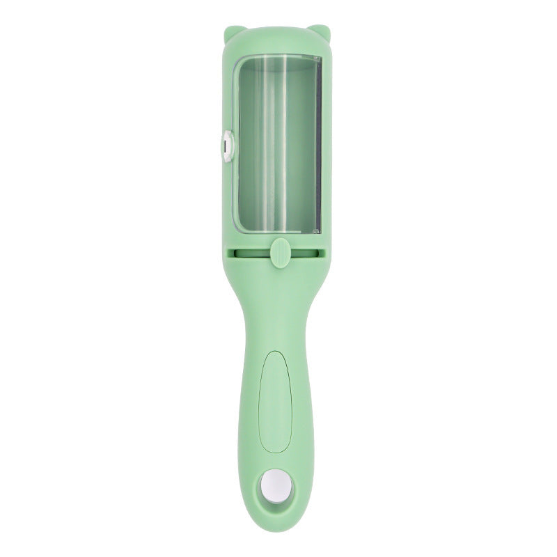 HKM-166867 Two-in-One Pet Comb and Hair Removal Roller for Dogs, ABS Material, White and Green