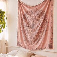 HKM-166931 Bohemian Mandala Polyester Wall Tapestry, 145x145cm
