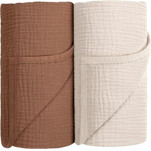 HKM-166931 Cotton Baby Wrapping Blanket for Air Conditioning - Cozy Colors for Winter and Autumn