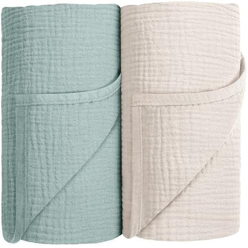 HKM-166931 Cotton Baby Wrapping Blanket for Air Conditioning - Cozy Colors for Winter and Autumn