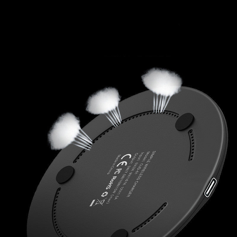 HKM-166995 Elegant Wireless Desktop Charger for Mobile Devices - Available in White and Black