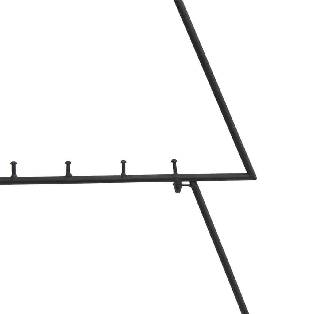 HKM-167059 Metal Christmas Tree 125 cm for Modern Holiday Decor - Black Powder-Coated Steel
