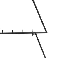 HKM-167059 Metal Christmas Tree 125 cm for Modern Holiday Decor - Black Powder-Coated Steel