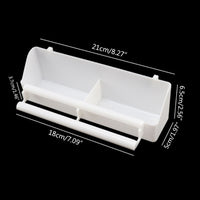 HKM-167187 White Budgie Food Hanging Feeder for Cage Use