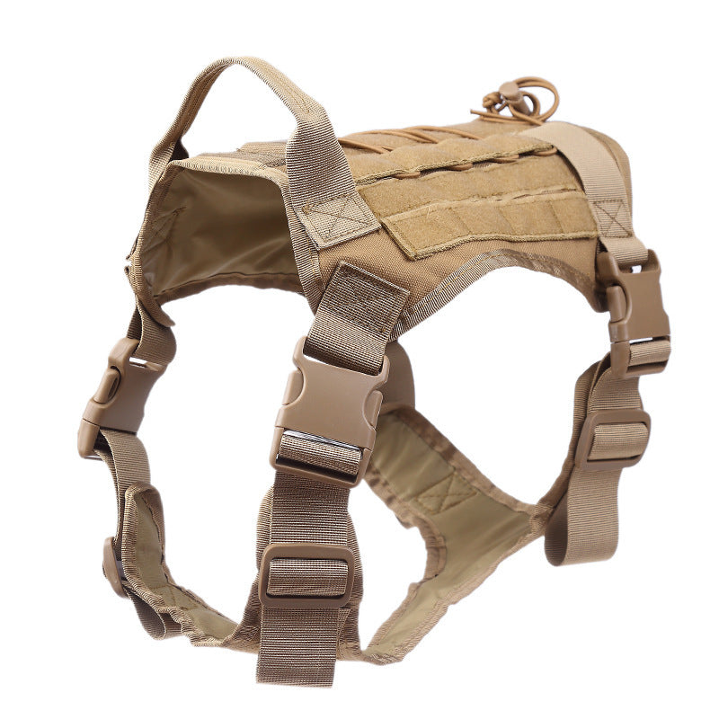 HKM-167443 Tactical Camouflage Dog Vest for Outdoor Activities - Durable Polyester Materials - Sizes M, L, XL Available