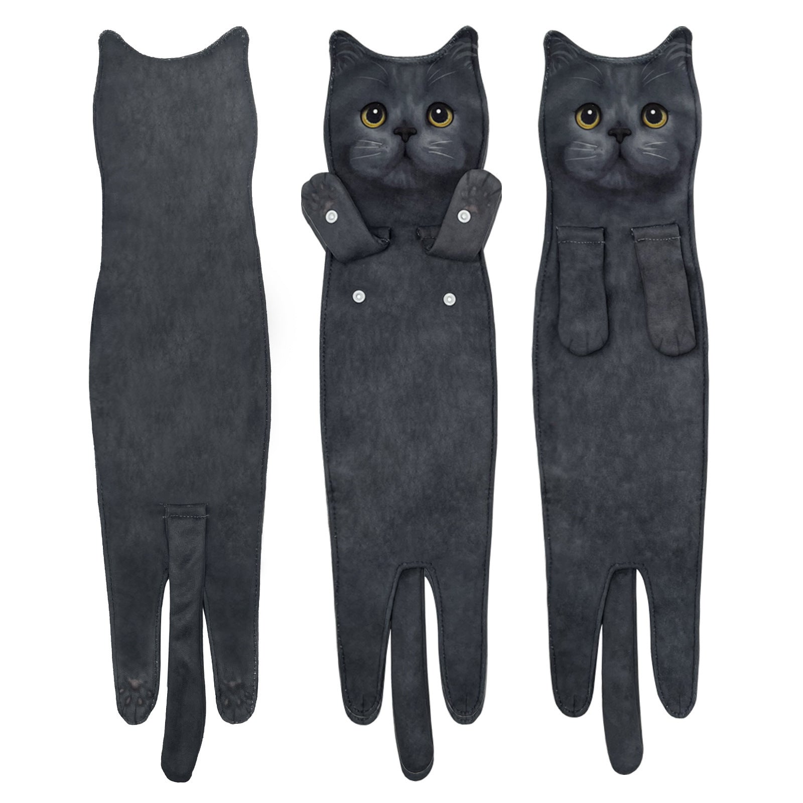 HKM-167507 Cartoon Printed Superfine Fiber Face Towel - Various Cat and Dog Designs