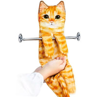 HKM-167507 Cartoon Printed Superfine Fiber Face Towel - Various Cat and Dog Designs