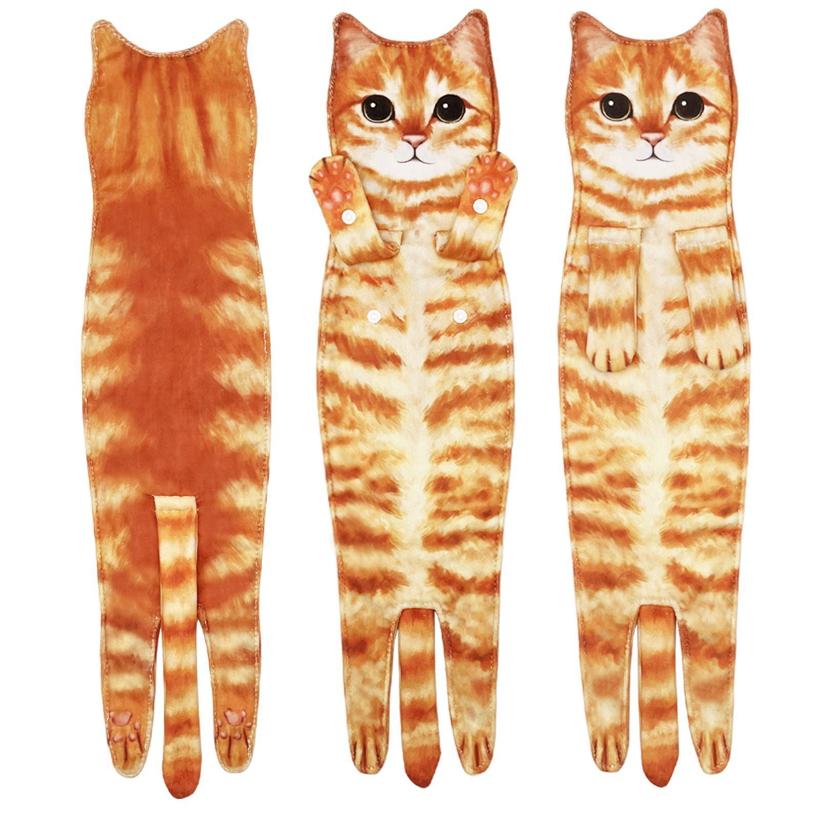 HKM-167507 Cartoon Printed Superfine Fiber Face Towel - Various Cat and Dog Designs