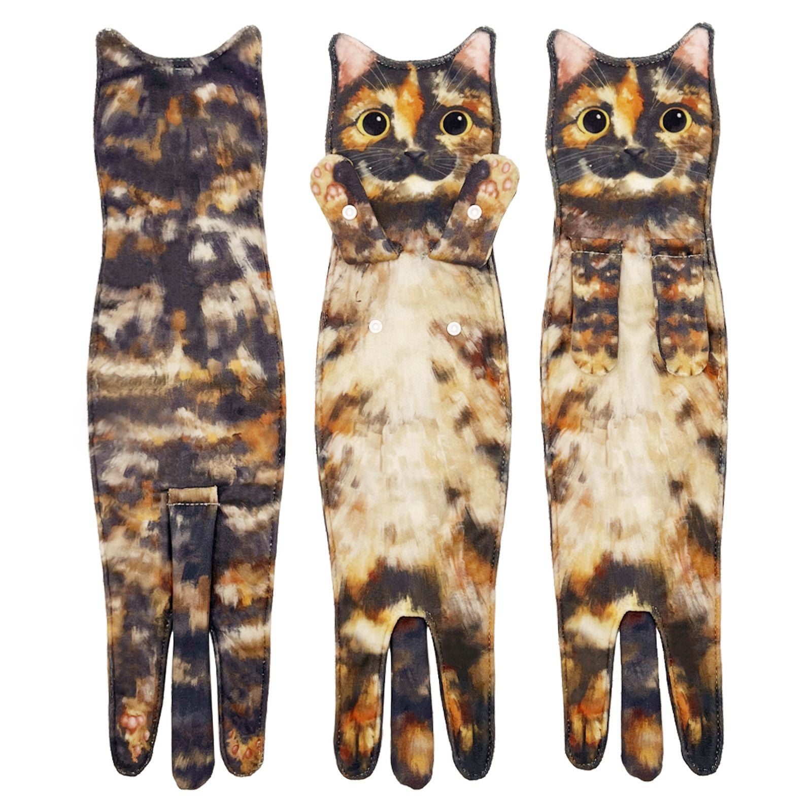 HKM-167507 Cartoon Printed Superfine Fiber Face Towel - Various Cat and Dog Designs