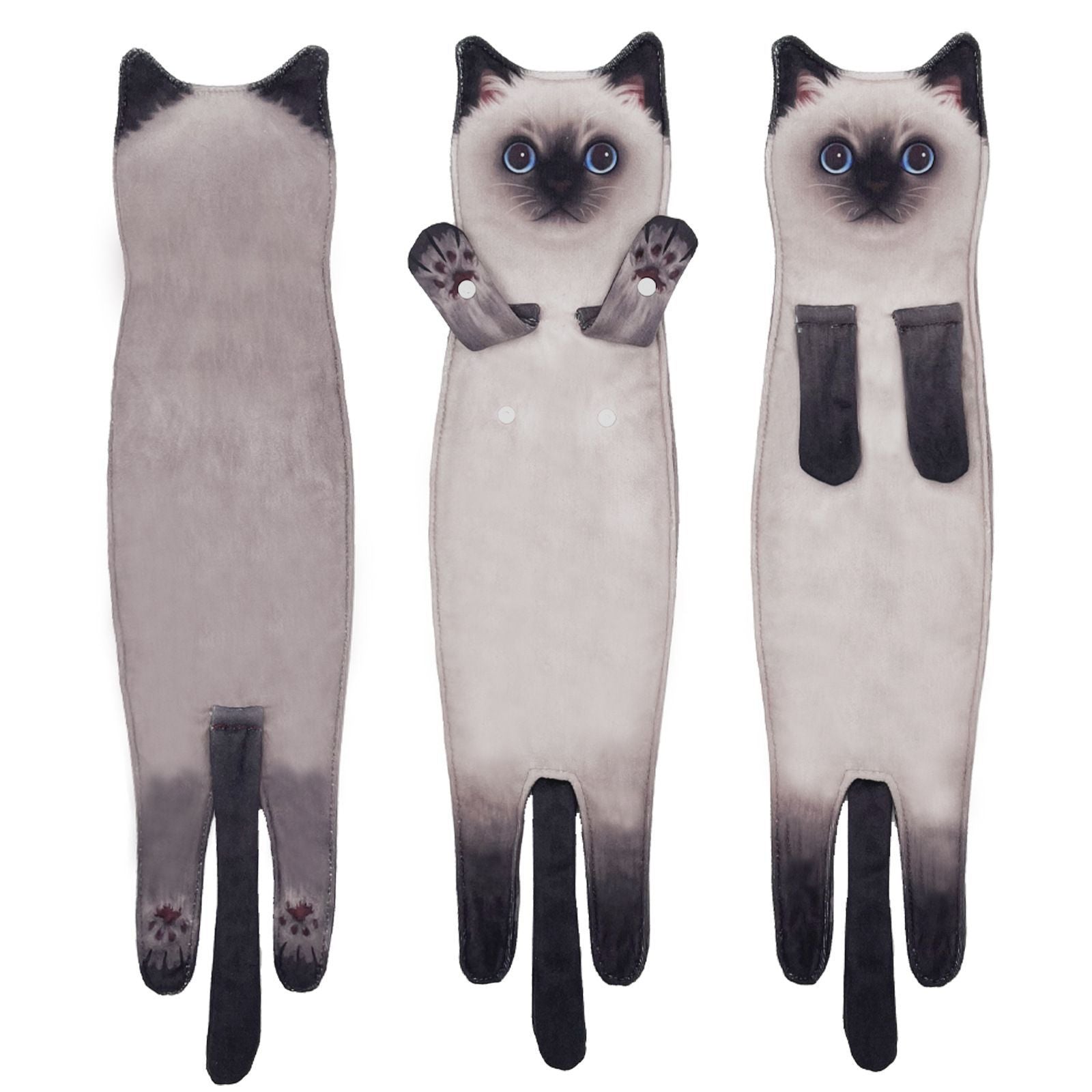 HKM-167507 Cartoon Printed Superfine Fiber Face Towel - Various Cat and Dog Designs