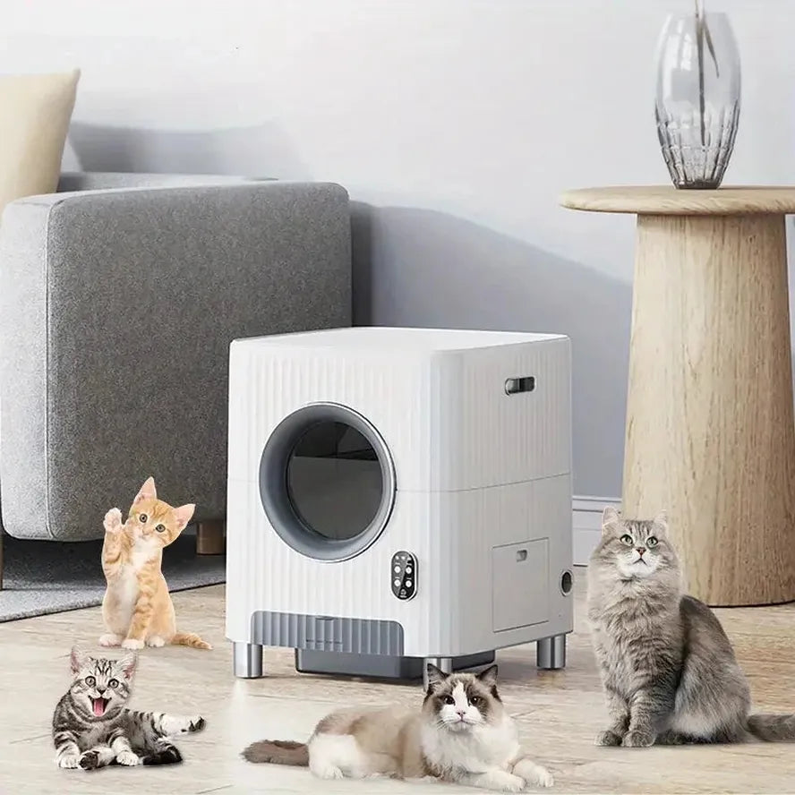 KTX-167699 Automatic Self-Cleaning Cat Litter Box with App Control and Video Monitoring