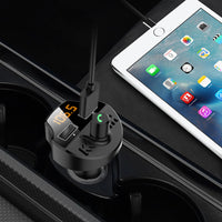 HKM-167827 Bluetooth Car MP3 Player with CVC Noise Reduction, Dual USB Ports, and Multi-Device Compatibility