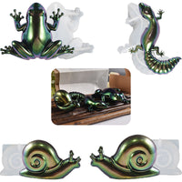 HKM-168019 Easter-Themed Silicone Molds for Small Animal Ornaments – Frog, Lizard, and Snail