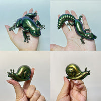 HKM-168019 Easter-Themed Silicone Molds for Small Animal Ornaments – Frog, Lizard, and Snail