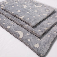 HKM-168019 Luminous Flannel Pet Mat - Soft Cushion in Gray, Multiple Sizes Available