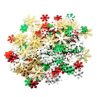 HKM-168211 200 Mixed Snowflake Decorations for Card Making and Craft Projects