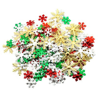 HKM-168211 200 Mixed Snowflake Decorations for Card Making and Craft Projects