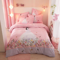 HKM-168403 Cotton Cartoon Four-Piece Bedding Set for Boys and Girls