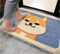 HKM-168467 Cartoon Floor Mats for Home and Bedroom – Modern Polyester Fiber with Machine Washable Design