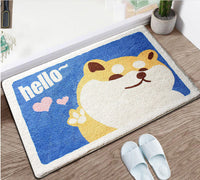 HKM-168467 Cartoon Floor Mats for Home and Bedroom – Modern Polyester Fiber with Machine Washable Design