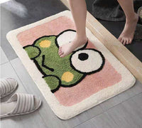 HKM-168467 Cartoon Floor Mats for Home and Bedroom – Modern Polyester Fiber with Machine Washable Design