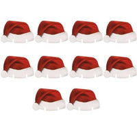 HKM-168531 Christmas Hat Wine Glass Cards - 10 Pack Paper Cup Cards for Festive Celebrations