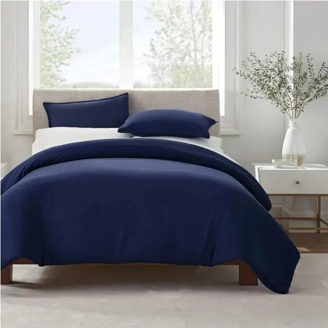 HKM-169043 Simply Clean Queen Pleated Duvet Cover for Stylish Comfort and Easy Care