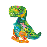 HKM-169043 Wooden Dinosaur Puzzle Blocks for Kids - 377 Pieces Educational DIY Toy