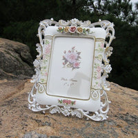 HKM-169171 Pastoral Style Diamond Frame in Resin - 6 Inch, Versatile Hanging for Horizontal or Vertical Display