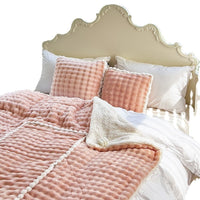 HKM-169235 Thick Warm Milk Fiber Quilt Nap Blanket – Cozy Seasonal Comfort in Multiple Colors and Patterns