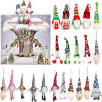 HKM-169363 Christmas Gnome Advent Calendar with 24 Plush Gnomes - Fun Interactive Emotion and Intelligence Development Toy
