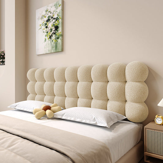 HKM-169363 Nordic Solid Color Snowball Bedside Cushion - Memory Foam, Multiple Sizes and Colors