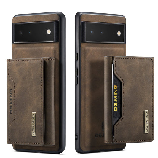 HKM-169491 Leather Magnetic Card Holder for Mobile Phones - Various Color Options Available