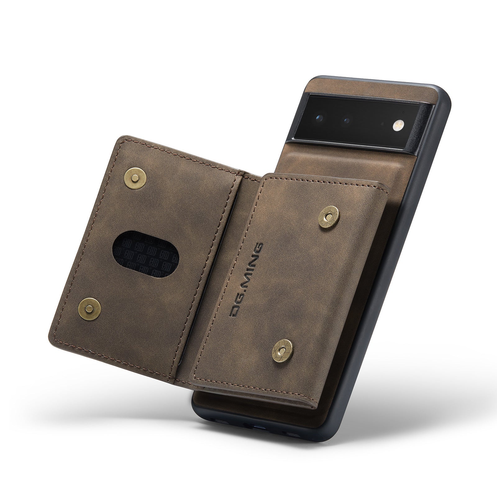 HKM-169491 Leather Magnetic Card Holder for Mobile Phones - Various Color Options Available