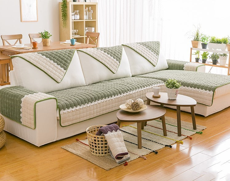 HKM-169619 Universal Non-Slip Fabric Sofa Cushion Cover for All Seasons