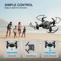 HKM-169747 4DRC V2 Mini Drone with 720P HD Camera, WIFI FPV, Foldable Arms, Ideal for Beginners and Kids
