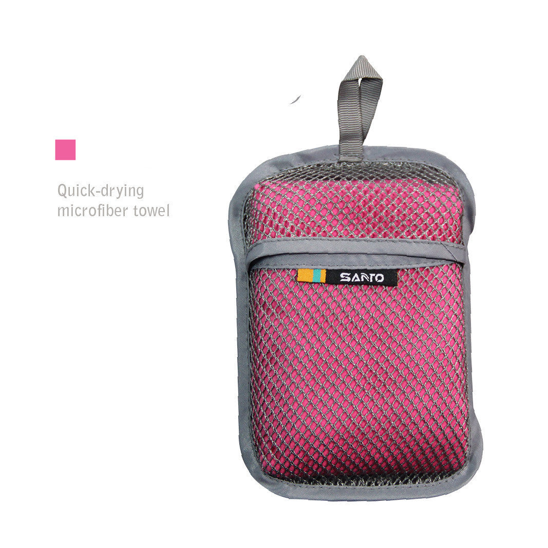 HKM-169811 Quick-Drying Microfiber Towel for Outdoor Activities, 31x75cm, Highly Absorbent with Hanging Ring