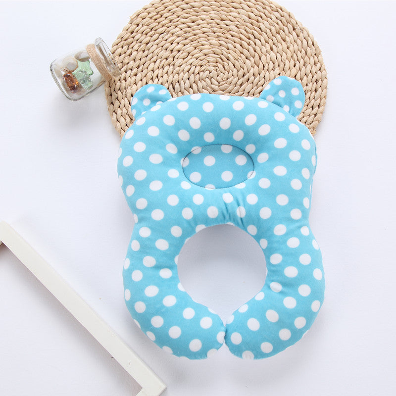 KTX-170067 Baby Shape Pillow - Cotton Core with Diamond Fleece Front and Breathable 3D Mesh Back, 31cm x 25cm