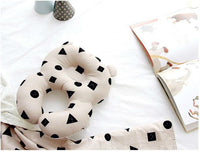 HKM-170067 Baby Shape Pillow - Cotton Core with Diamond Fleece Front and Breathable 3D Mesh Back, 31cm x 25cm