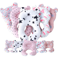 HKM-170067 Baby Shape Pillow - Cotton Core with Diamond Fleece Front and Breathable 3D Mesh Back, 31cm x 25cm