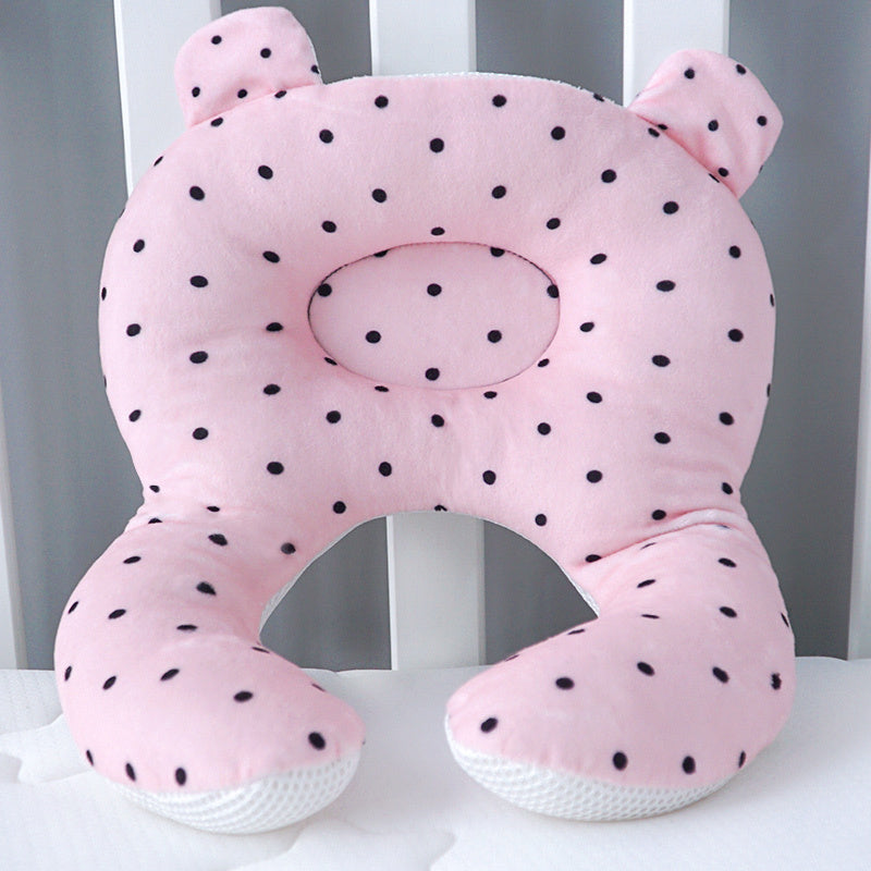 KTX-170067 Baby Shape Pillow - Cotton Core with Diamond Fleece Front and Breathable 3D Mesh Back, 31cm x 25cm