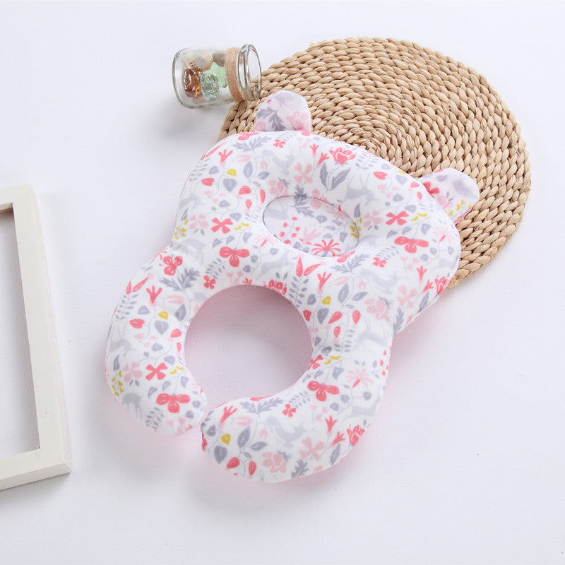 KTX-170067 Baby Shape Pillow - Cotton Core with Diamond Fleece Front and Breathable 3D Mesh Back, 31cm x 25cm