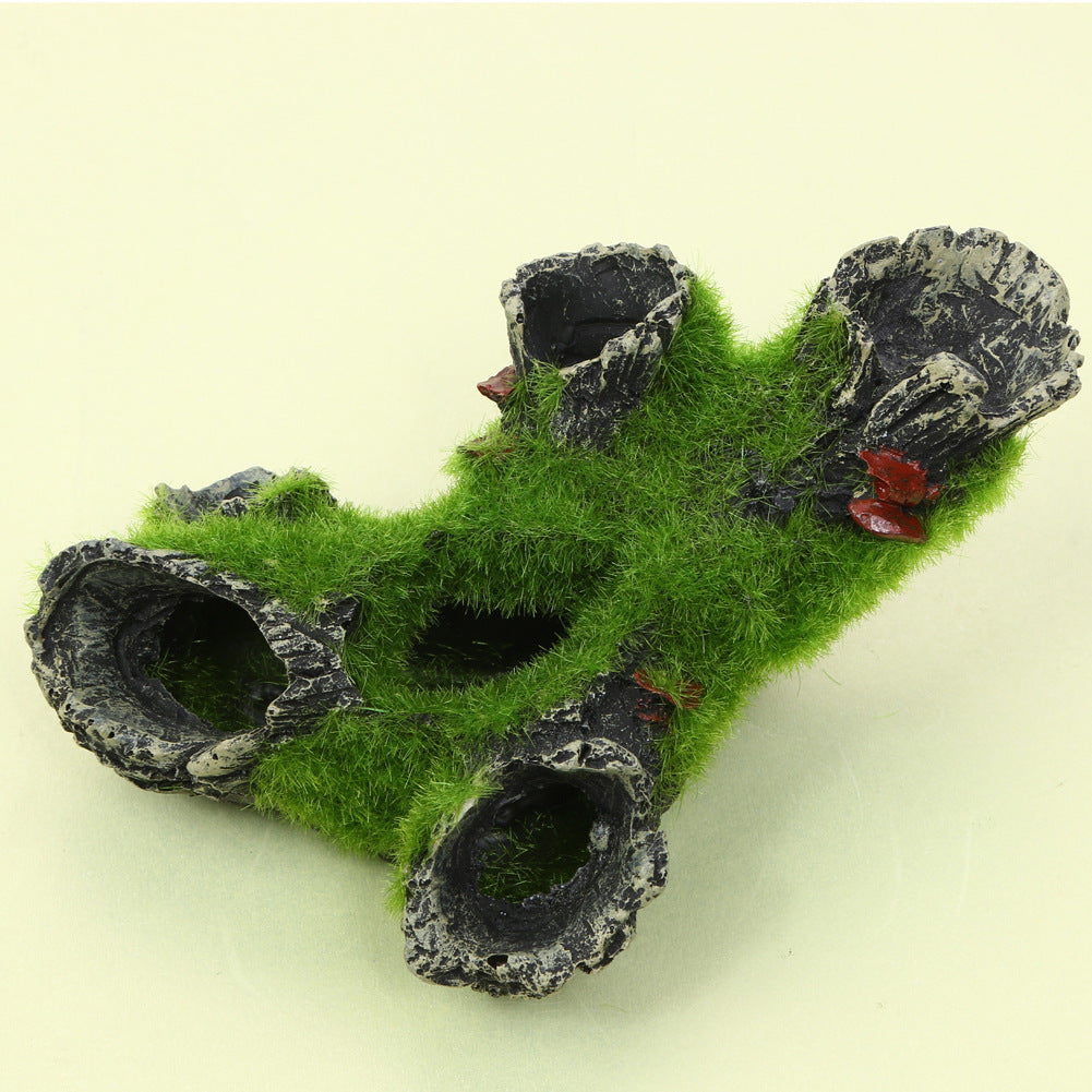 HKM-170067 Imitation Moss Tree Root Decoration for Fish Tanks and Shrimp Nests