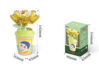 HKM-170195 Educational Plant Series Building Block Set - 12 Styles, 50-Piece Versatile Cup Plant Decoration