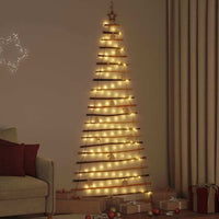 HKM-170195 Elegant 150 cm Natural Hanging Christmas Tree with 80 LEDs and Warm White String Lights